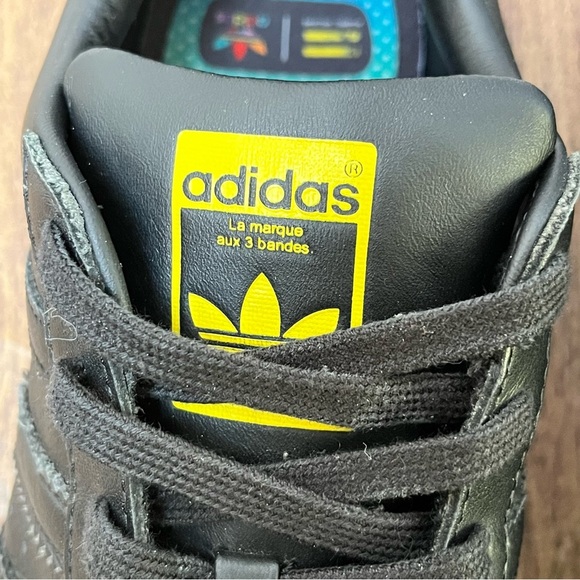 Adidas Superstar Pharrell Williams Supershell Black Yellow Shoes Size 6.5 - Picture 10 of 13